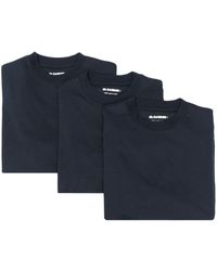 Jil Sander - 3-pack Logo Organic Cotton T-shirt - Lyst