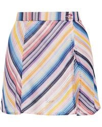 MISSONI BEACHWEAR - Striped Mini Skirt - Lyst