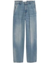 Ami Paris - Baggy Fit Denim Jeans - Lyst