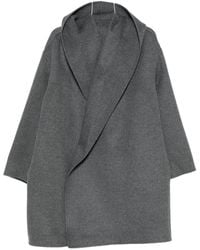 TOTEME - Wool Hooded Coat - Lyst