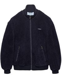 Prada - Zip-Up Fleece Jacket - Lyst