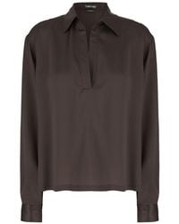 Tom Ford - Silk Satin Polo Shirt - Lyst