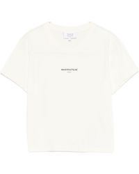 Maison Kitsuné - Logo Cotton T-Shirt - Lyst