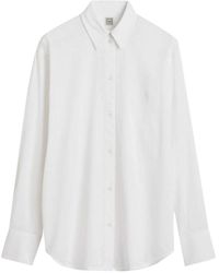 TOTEME - Linen And Cotton Blend Shirt - Lyst