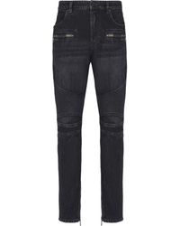 Balmain - Cotton Jeans - Lyst
