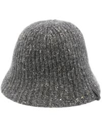 Brunello Cucinelli - Ribbed Sequin-Embellished Bucket Hat - Lyst