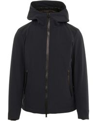 Woolrich - Hooded Zip-Up Coat - Lyst