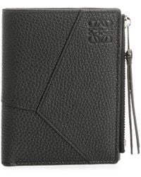 Loewe - Puzzle Edge Leather Slim Wallet - Lyst