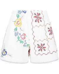 Relax Re-Luxe - Shorts Ricamati - Lyst