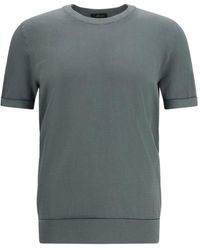 Brioni - Piquet Cotton T-Shirt - Lyst