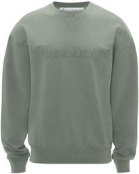 JW Anderson - Logo-embroidered Cotton Sweatshirt - Men's - Cotton - Lyst