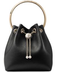 Jimmy Choo - Bon Bon Leather Bucket Bag - Lyst