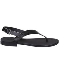Liviana Conti - Leather Thong Sandals - Lyst