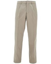 Emporio Armani - Cotton Chino Trousers - Lyst