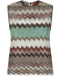 Missoni - Zig Zag Tank Top - Lyst