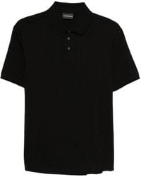 Emporio Armani - Logo Cotton Polo Shirt - Lyst