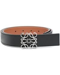 Loewe - Anagram Reversbile Leather Belt - Lyst