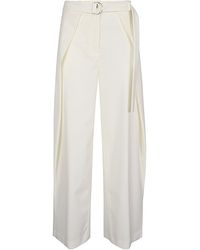 Erika Cavallini Semi Couture - Wool Twill Amelia Trousers - Lyst