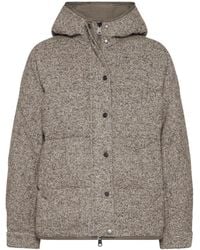 Brunello Cucinelli - Piumino Con Motivo Chevron - Lyst