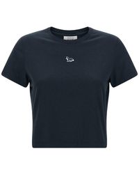 Maison Kitsuné - Logo Cotton T-Shirt - Lyst