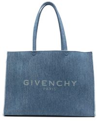 Givenchy - Shopper di denim con logo - Lyst
