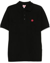 KENZO - Gots Boke Flower Embroidered Slim Polo - Lyst