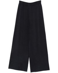 Alysi - Knitted Wide-Leg Trousers - Lyst