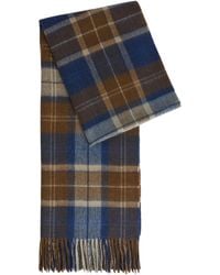 Barbour - Brack Patchwork Tartan Wool Scarf - Lyst