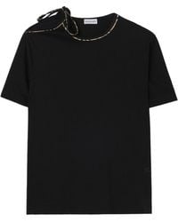 Burberry - Check Bow Cotton T-Shirt - Lyst