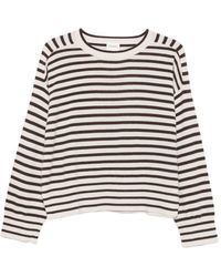 Closed - Striped Cashmere Sweater - Lyst