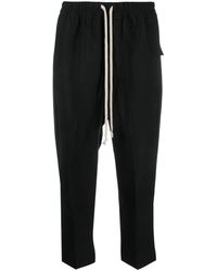 Rick Owens - Astaire Cropped Drawstring Trousers - Lyst