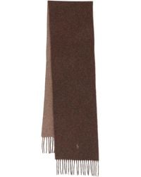 Polo Ralph Lauren - Sciarpa Con Frange E Logo Ricamato - Lyst