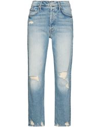 Mother Jeans crop The Tomcat - Blu