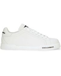 Dolce & Gabbana - Portofino Logo-detail Sneakers - Lyst