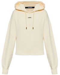 Jacquemus - Cropped Hoodie With Drawstring - Lyst