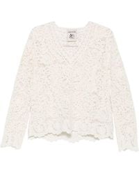 Semicouture - Calanthe V-Necked Sweater - Lyst