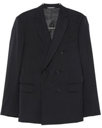 Emporio Armani - Wool Double-Breasted Suit - Lyst