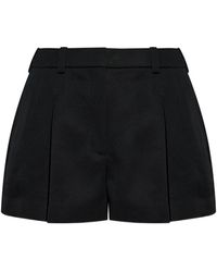 Givenchy - Wool Pleated Shorts - Lyst