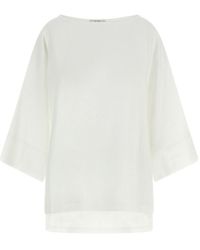 The Row - Junia Cotton Blouse - Lyst