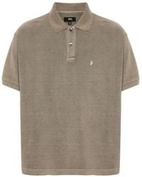 Stussy - Cotton Piqué Polo Shirt - Lyst