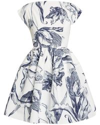 Erdem - Mini Dress With Floral Print - Lyst