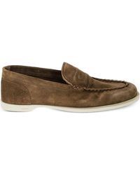 John Lobb - Pace Suede Leather Loafers - Lyst