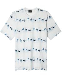 Paul Smith - Printed Cotton T-Shirt - Lyst