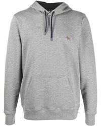 PS by Paul Smith - Zebra Logo Cotton Hoodie - Lyst