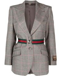 Gucci - Wool Single-breasted Blazer Jacket - Lyst