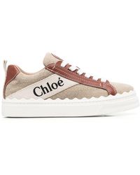 Chloé - Sneakers bianche suola in gomma flessibile - Lyst