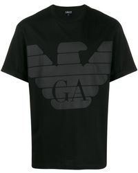 Emporio Armani Eagle Print T-shirt - Black