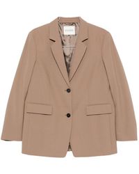 Closed - Wool Blend Double-Breasted Jacket - Lyst