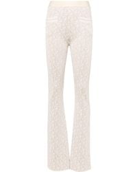Palm Angels - Flared Trousers With Medium Rise - Lyst