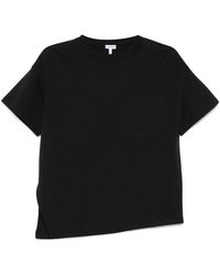 Loewe - Cotton Assymetric T-Shirt - Lyst